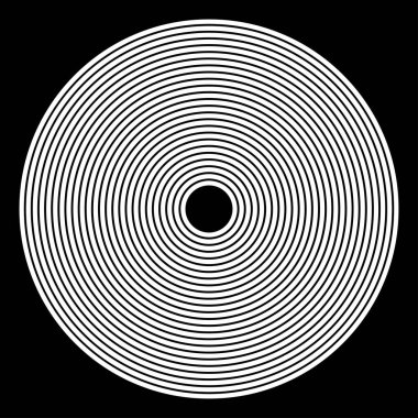 Eş merkezli, dairesel, ışıldayan daireler, halkalar