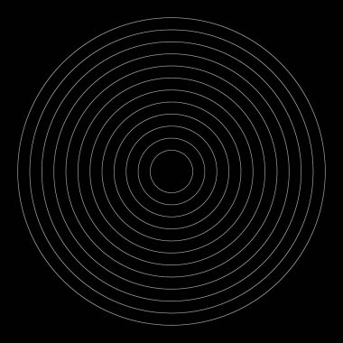 Eş merkezli, dairesel, ışıldayan daireler, halkalar