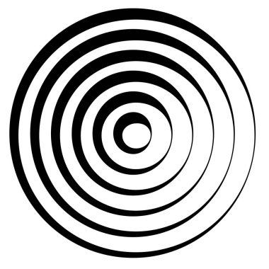 Eş merkezli, dairesel, ışıldayan daireler, halkalar