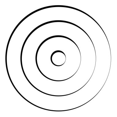Eş merkezli, dairesel, ışıldayan daireler, halkalar