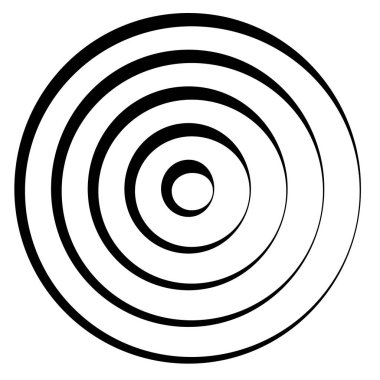 Eş merkezli, dairesel, ışıldayan daireler, halkalar