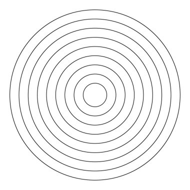 Eş merkezli, dairesel, ışıldayan daireler, halkalar