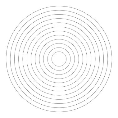 Eş merkezli, dairesel, ışıldayan daireler, halkalar