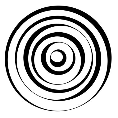 Eş merkezli, dairesel, ışıldayan daireler, halkalar