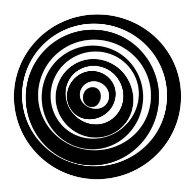 Eş merkezli, dairesel, ışıldayan daireler, halkalar