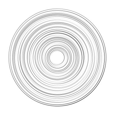 Eş merkezli, dairesel, ışıldayan daireler, halkalar