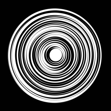 Eş merkezli, dairesel, ışıldayan daireler, halkalar