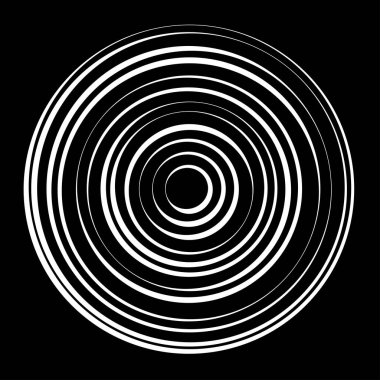 Eş merkezli, dairesel, ışıldayan daireler, halkalar