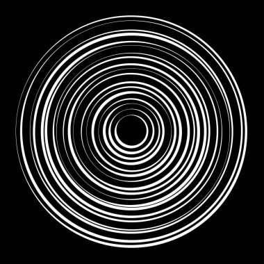 Eş merkezli, dairesel, ışıldayan daireler, halkalar