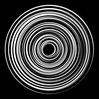 Eş merkezli, dairesel, ışıldayan daireler, halkalar