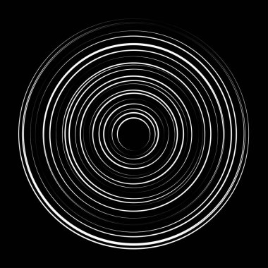 Eş merkezli, dairesel, ışıldayan daireler, halkalar