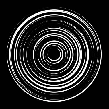 Eş merkezli, dairesel, ışıldayan daireler, halkalar