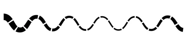 Lijn Streep Element Met Vervormd Vervormd Effect Stock Vector Illustratie — Stockvector