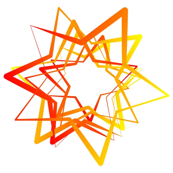 Зоряні Векторні Ілюстрації Випадкова Обернена Піктограма Зірок Символ — стоковий вектор