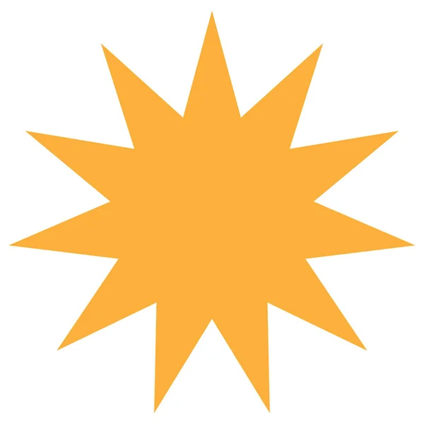 Символ Звезды Вектор Значка Звезды Векторная Иллюстрация Запаса Клип Арт — стоковый вектор
