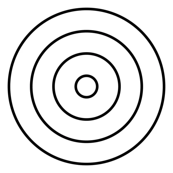 Círculos Concêntricos Radiais Radiantes Anéis —  Vetores de Stock
