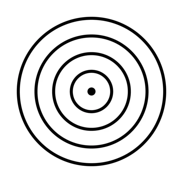 Концентричні Радіальні Випромінювальні Кола Кільця — стоковий вектор