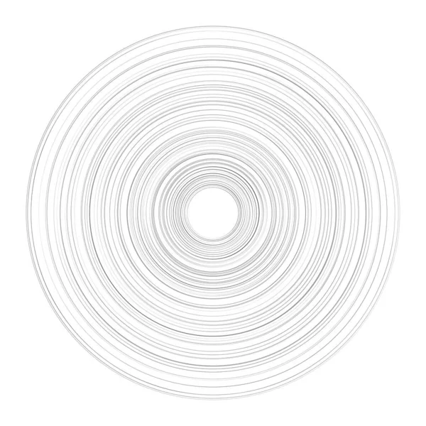 Círculos Concéntricos Radiales Radiantes Anillos — Vector de stock