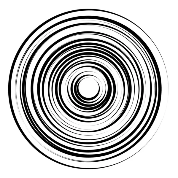 Ομοκεντρικοί Ακτινωτοί Ακτινωτοί Κύκλοι Δακτύλιοι — Διανυσματικό Αρχείο
