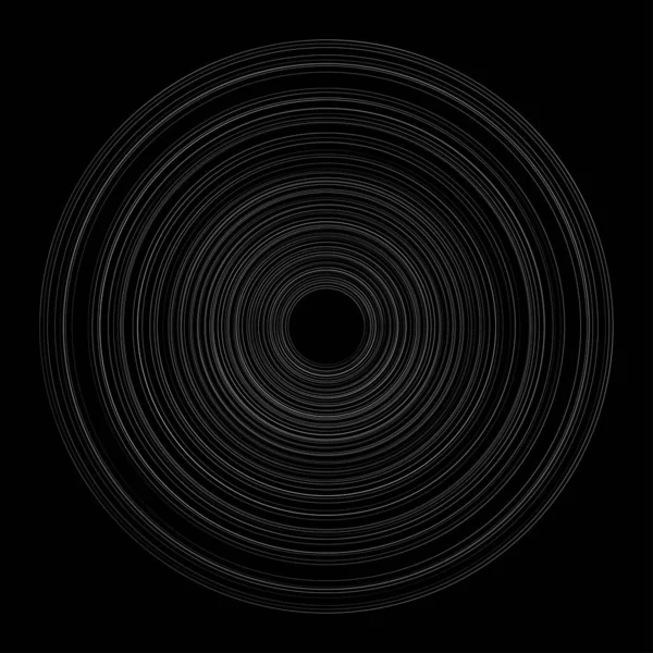 Concentrische Radiale Stralende Cirkels Ringen — Stockvector