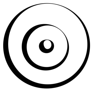 Eş merkezli, dairesel, ışıldayan daireler, halkalar