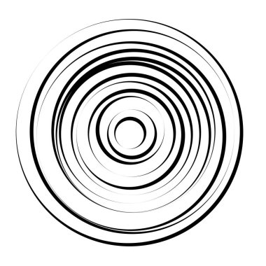 Eş merkezli, dairesel, ışıldayan daireler, halkalar