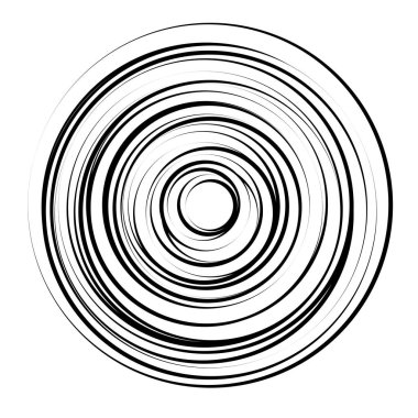 Eş merkezli, dairesel, ışıldayan daireler, halkalar