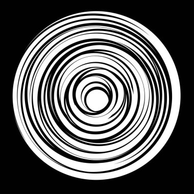 Eş merkezli, dairesel, ışıldayan daireler, halkalar