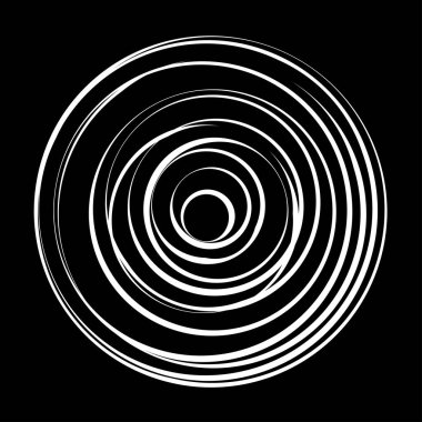 Eş merkezli, dairesel, ışıldayan daireler, halkalar