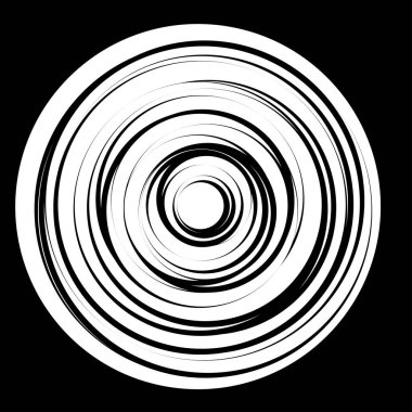 Eş merkezli, dairesel, ışıldayan daireler, halkalar