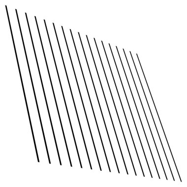 Perspektifte 3D çizgiler, açılı, eğimli, eğimli ve köşegen çizgiler, çizgili vektör tasarım ögesi - stok vektör çizimi, klip- sanat grafikleri