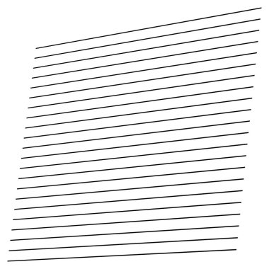 Perspektifte 3D çizgiler, açılı, eğimli, eğimli ve köşegen çizgiler, çizgili vektör tasarım ögesi - stok vektör çizimi, klip- sanat grafikleri