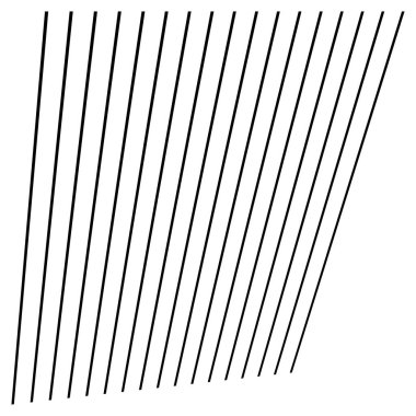 Perspektifte 3D çizgiler, açılı, eğimli, eğimli ve köşegen çizgiler, çizgili vektör tasarım ögesi - stok vektör çizimi, klip- sanat grafikleri