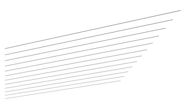 Üç boyutlu çizgiler, çizgiler. Perspektif, kaybolma, yakınsayan çizgiler - stok vektör illüstrasyonu, klip sanatları grafikleri