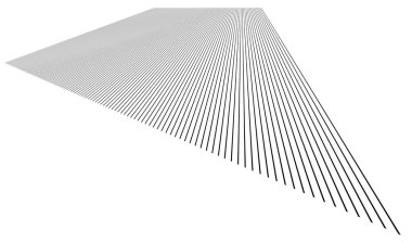 Üç boyutlu çizgiler, çizgiler. Perspektif, kaybolma, yakınsayan çizgiler - stok vektör illüstrasyonu, klip sanatları grafikleri