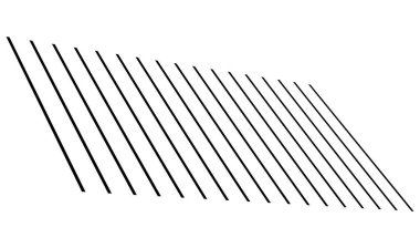 Üç boyutlu çizgiler, çizgiler. Perspektif, kaybolma, yakınsayan çizgiler - stok vektör illüstrasyonu, klip sanatları grafikleri