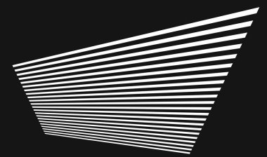 Üç boyutlu çizgiler, çizgiler. Perspektif, kaybolma, yakınsayan çizgiler - stok vektör illüstrasyonu, klip sanatları grafikleri