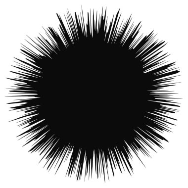 Radikal, yayılan, patlayan vektör şekli