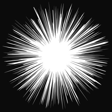 Radikal, yayılan, patlayan vektör şekli