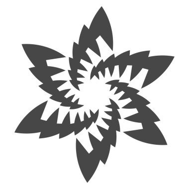 Soyut geometrik siyah-beyaz vektör çizimi