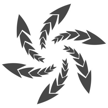 Soyut geometrik siyah-beyaz vektör çizimi