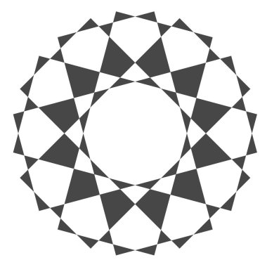 Soyut geometrik siyah-beyaz vektör çizimi