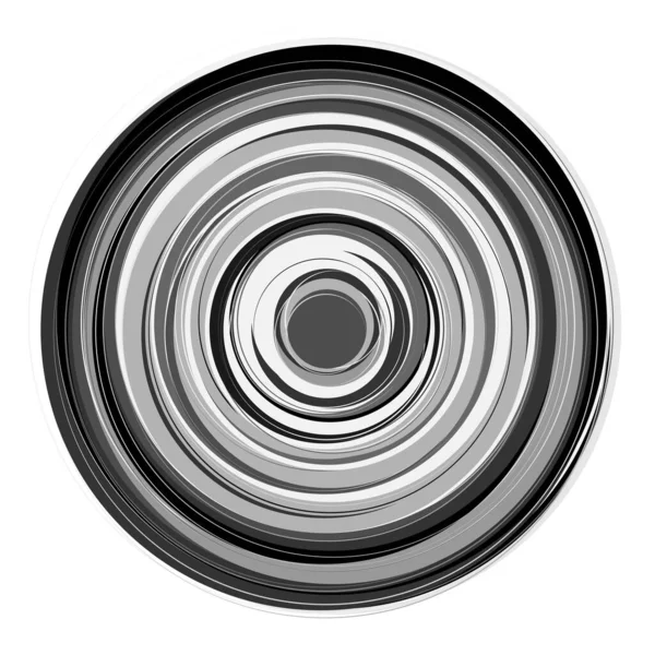 灰度同心圆 环抽象几何设计元素 — 图库矢量图片