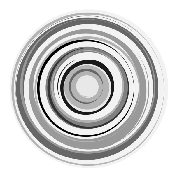 Random Escala Cinza Círculos Concêntricos Cinza Anéis Abstratos Elementos Design —  Vetores de Stock