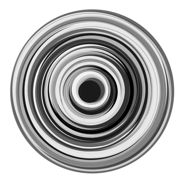 灰度同心圆 环抽象几何设计元素 — 图库矢量图片