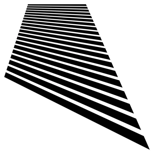 Garis Dalam Perspektif Sudut Miring Miring Dan Garis Diagonal Garis - Stok Vektor
