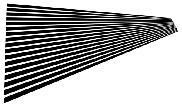 Líneas Rayas Perspectiva Desaparición Líneas Convergentes Ilustración Del Vector Stock — Archivo Imágenes Vectoriales