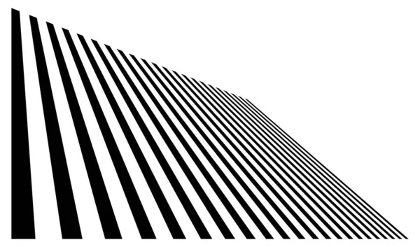 Lijnen Strepen Perspectief Verdwijnen Convergerende Lijnen Stock Vector Illustratie Clip — Stockvector