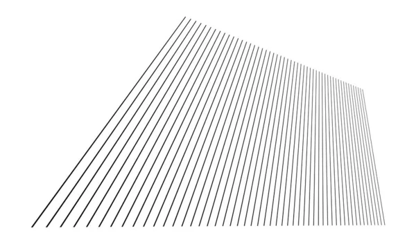3D线 收敛线 鱼群矢量图解 剪贴画 — 图库矢量图片