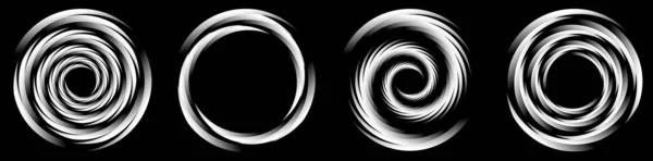 スパイラル 渦巻き ツイル 渦のデザイン要素 渦巻効果セグメント 同心円 リングアイコン 株式ベクトルイラスト クリップアートグラフィック — ストックベクタ